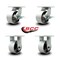 Service Caster 6'' Heavy Duty Semi Steel Cast Iron Wheel Caster Set 2 Brakes 2 Rigid, 4PK CRAN-SCC-KP92S630-SSR-SLB-2-R-2 - alternate 4